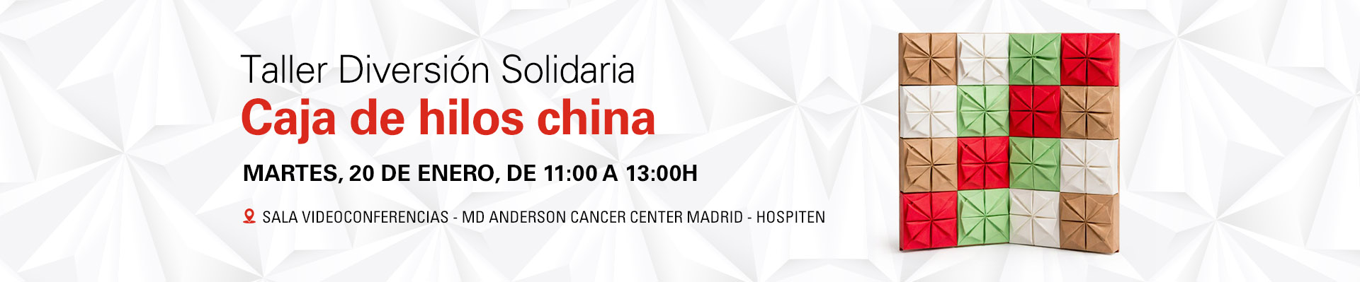 Taller Diversión Solidaria: caja de hilos china
