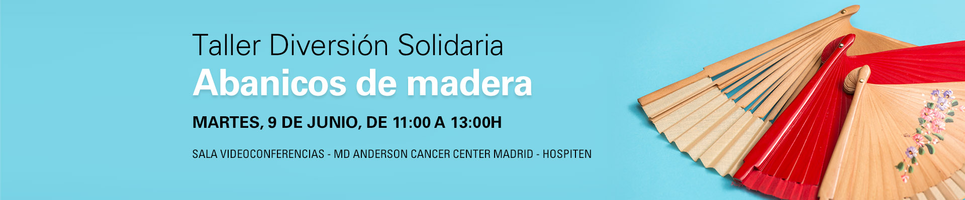 Taller Diversión Solidaria: abanicos de madera