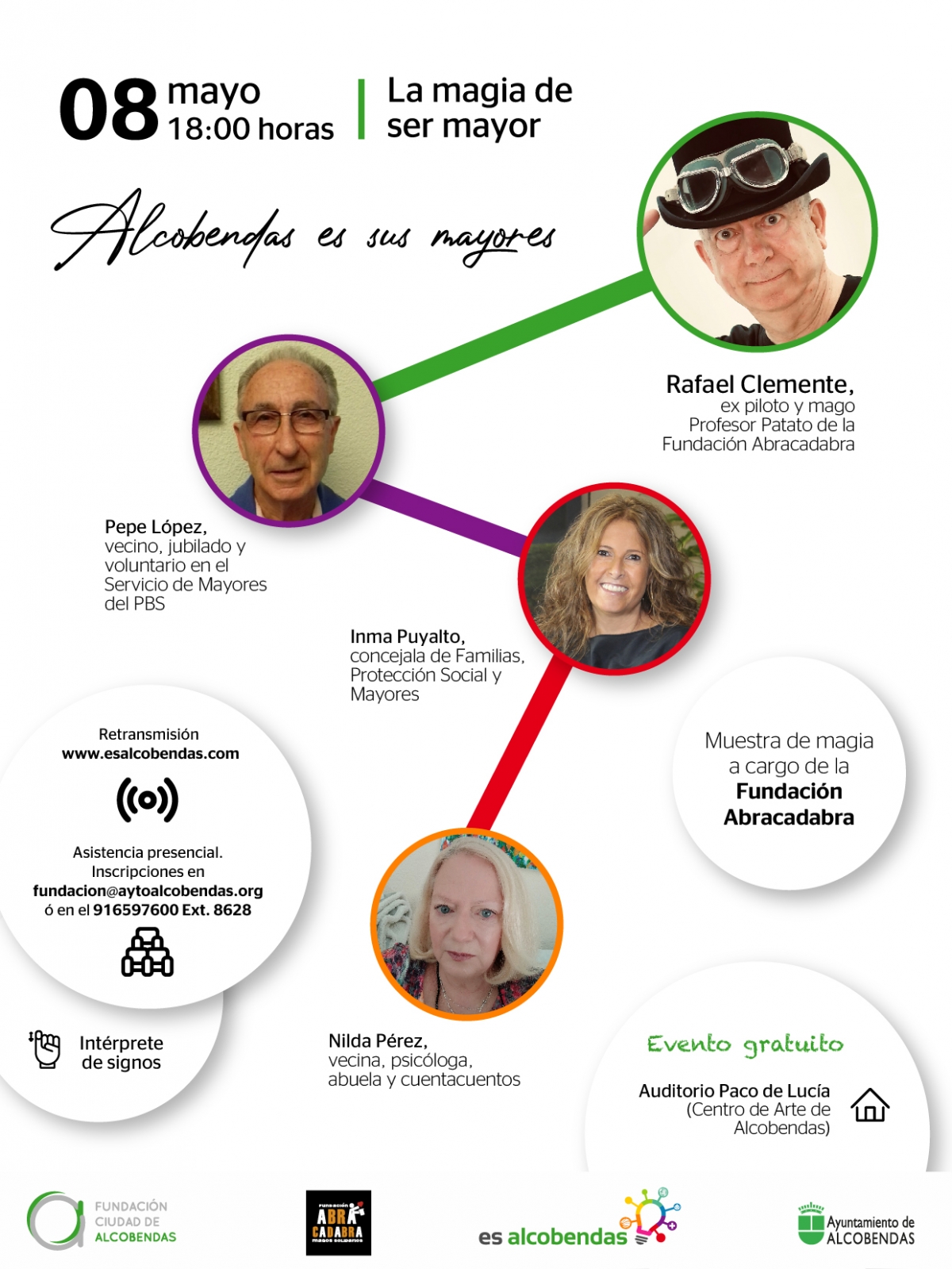 &iquest;No sientes que ahora que te has hecho mayor tienes un mundo de posibilidades a tu alcance?
&nbsp;
Qu&eacute; a partir de los 65 a&ntilde;os todo es m&aacute;gico.&nbsp;Qu&eacute; ahora eres protagonista de tu vida, y que con el paso de los a&ntilde;os, todo se hace m&aacute;s emocionante.









&nbsp;
POR ESO...&nbsp;&iexcl;TIENES QUE&nbsp;ANIMARTE Y PARTICIPAR EN NUESTRO PR&Oacute;XIMO ENCUENTRO 