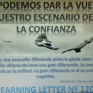 Le podemos dar la vuelta a nuestro escenario desde la confianzaLearning Letter 120 