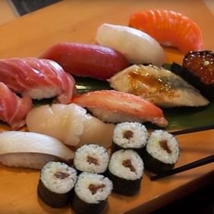Comida tradicional de Japón. 