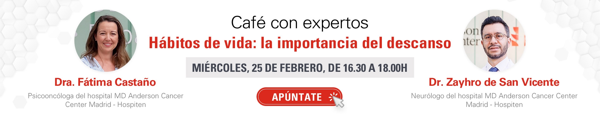 Café con Expertos: Hábitos de vida - La importancia del descanso
